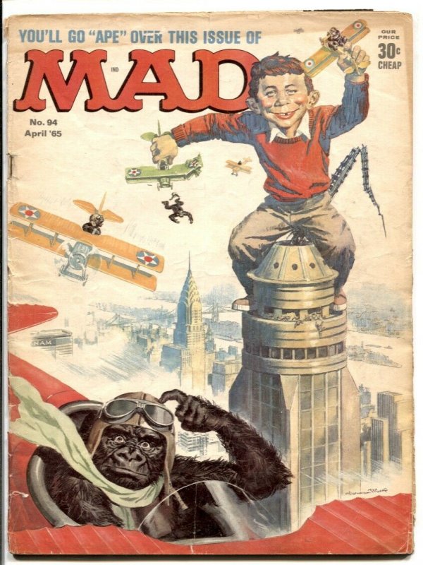 MAD Magazine #94-1965-King Kong parody cover G