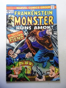The Frankenstein Monster #13 (1974) VF- Condition MVS Intact