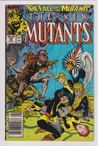 Marvel Comics! The New Mutants! Issue #59! The Fall of the Mutants!