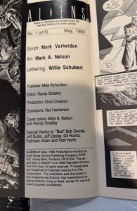 Aliens #1 (1988) fist o e started it all.1st print  2 small corner ding/pressour
