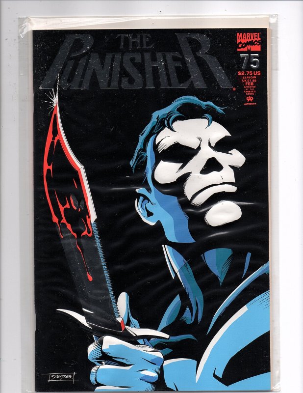 Marvel Comics (1987) The Punisher #75 Foil enhanced cover