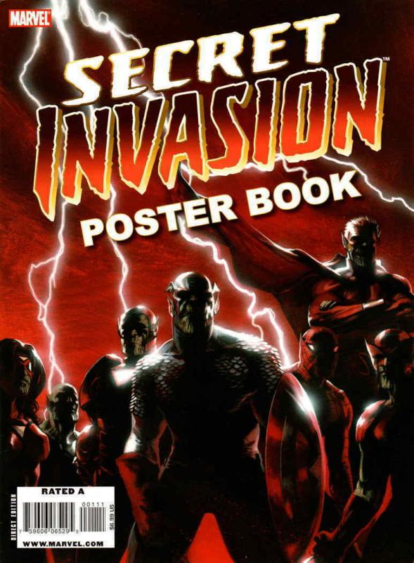 Secret Invasion Poster Book #1 VF ; Marvel Comic Book 