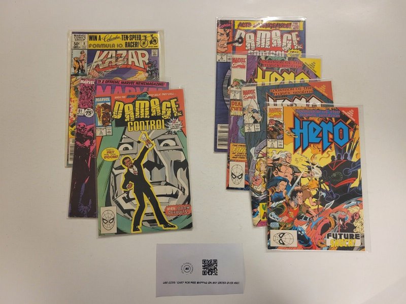 7 Marvel Comics #4 5 6 Hero #8 Kazar #81 Marvel Age #2 4 Damage Control 43 TJ13