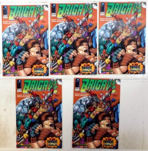 Brigade Lot of 5 #3 x5 (1993) Image Comics 1st Print Comic Books