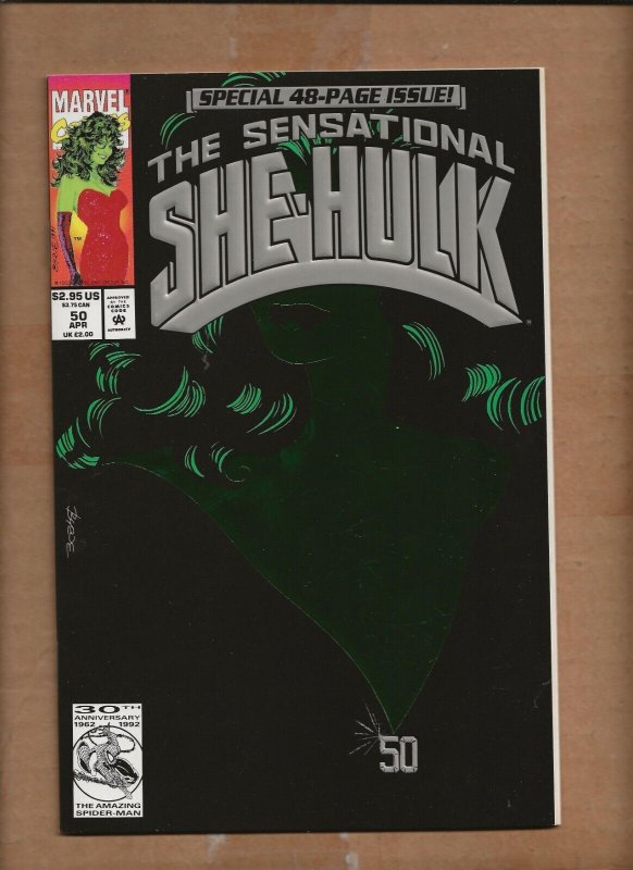 SENSATIONAL SHE HULK #50 GREEN FOIL  COVER  MARVEL 