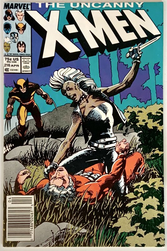 The Uncanny X-Men #216 (NM-, 1987) NEWSSTAND