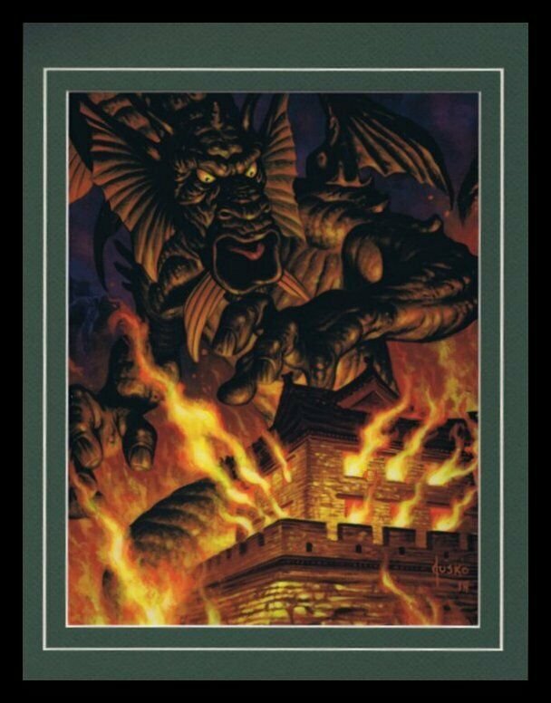 Fin Fang Foom Framed 11x14 Marvel Masterpieces Poster Display  