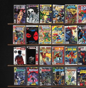 Huge Lot 150+ Comics with The New Mutants, Nightmask, Iron Man & More!