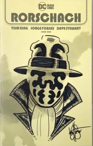 RORSCHACH #1 SIGNED/REMARKED KEN HAESER W/ COA  DC BLACK LABEL- NM