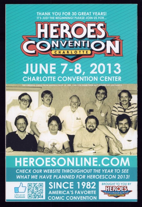 Heroes Convention Vol 1. #29 - Convention Program Signed 18x (8/8.5) 2012