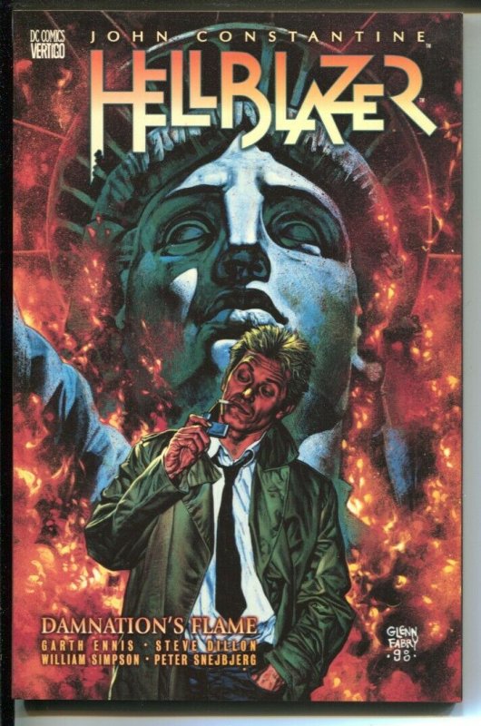 John Constantine Hellblazer: Damnation's Flame-Garth Ennis-1999-PB-VG/FN