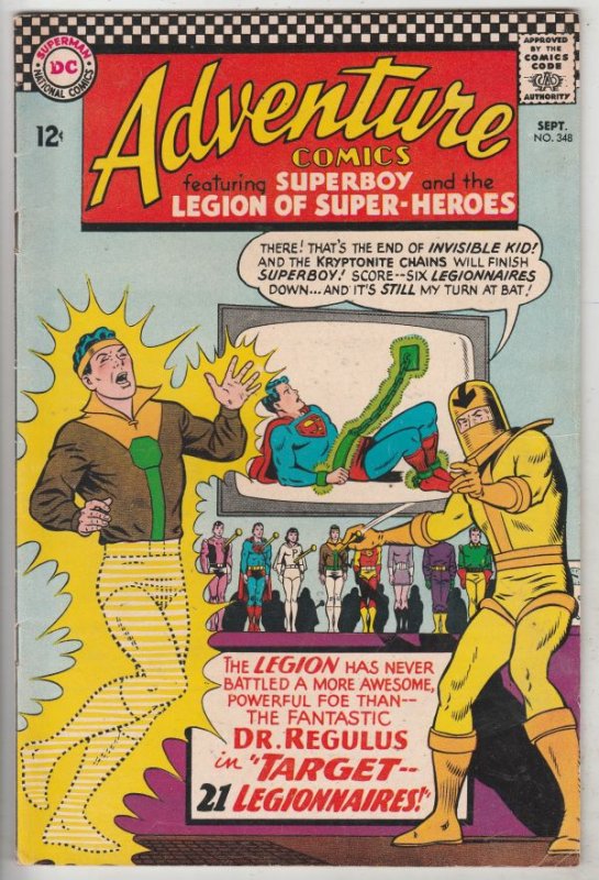 Adventure Comics #348 (Sep-66) VF+ High-Grade Legion of Super-Heroes, Superboy
