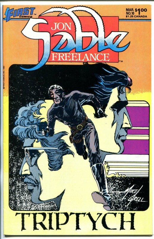 JON SABLE FREELANCE #10 1984-FIRST-SIGNED-MIKE GRELL-nm