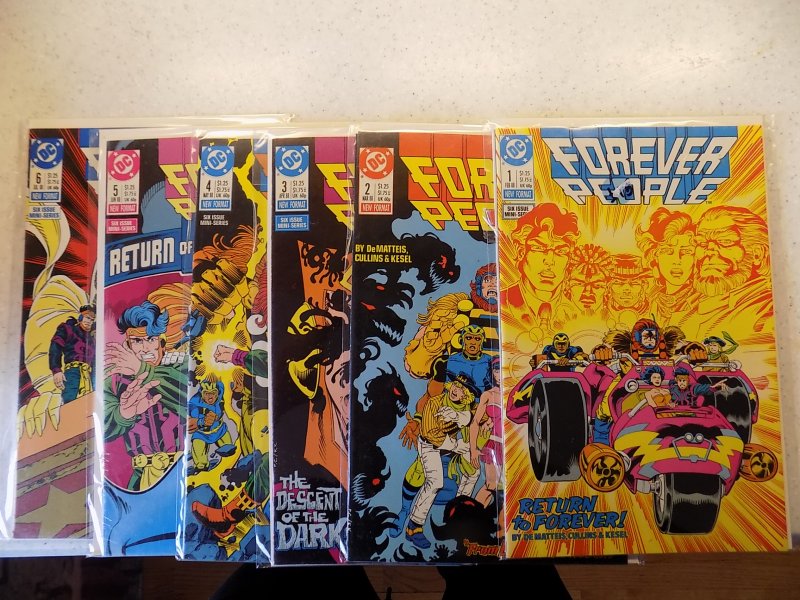 FOREVER PEOPLE # 1-6 DC NEW GODS COMPLETE SET VF-NM READ AD FOR SAVINGS