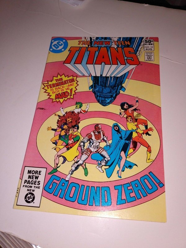 1981 New Teen Titans 10 2nd full App Deathstroke Direct NM