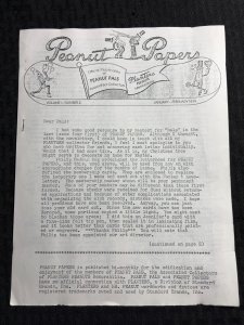 1979 PEANUT PALS PAPERS Fanzine Vol. 1 #2 FN 6.0 Planters Peanuts Memorabilia