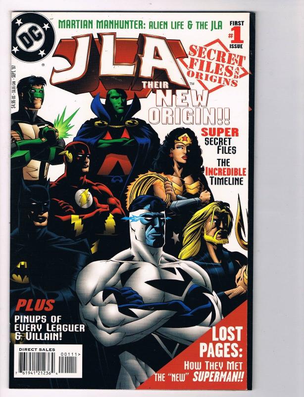 JLA Secret Files And Origins Their New Origins # 1 DC Comic Books Batman!!!! S46