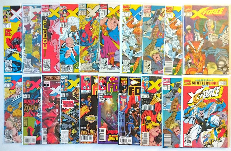 LOT: All X-Force. 50 Items at VF (8.0) Average!