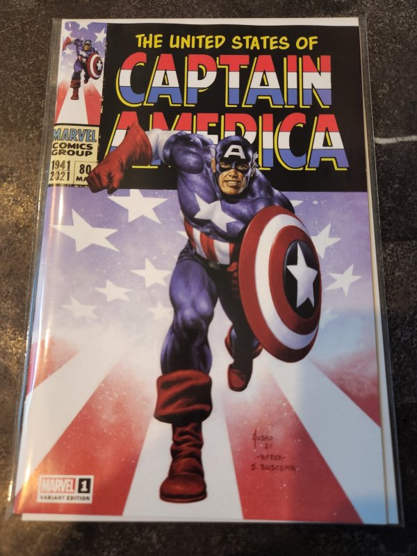 UNITED STATES OF CAPTAIN AMERICA #1 CMC EXCLUSIVE (JOE JUSKO COVER)