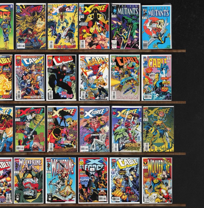 Huge Lot 140+ Comics with X-Force, The New Mutants, Cable & More!