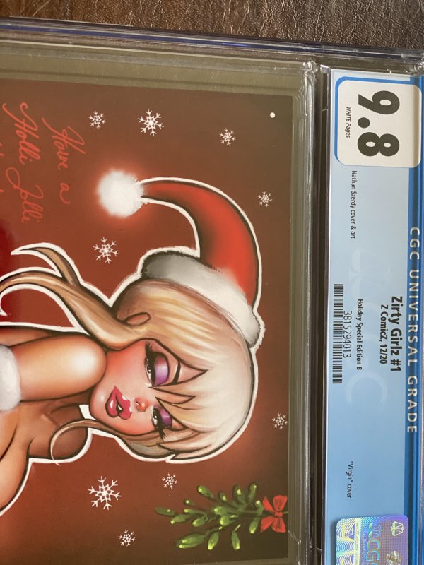Zirty Girlz #1, Holiday Special Edition B, CGC 9.8