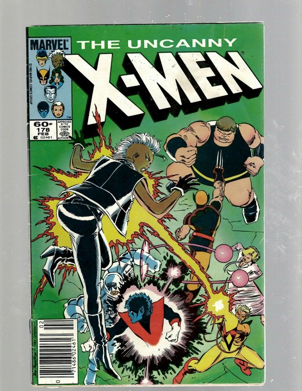 Lot Of 6 Uncanny X-Men Marvel Comic Books # 176 177 178 179 180 181 Gambit SM19