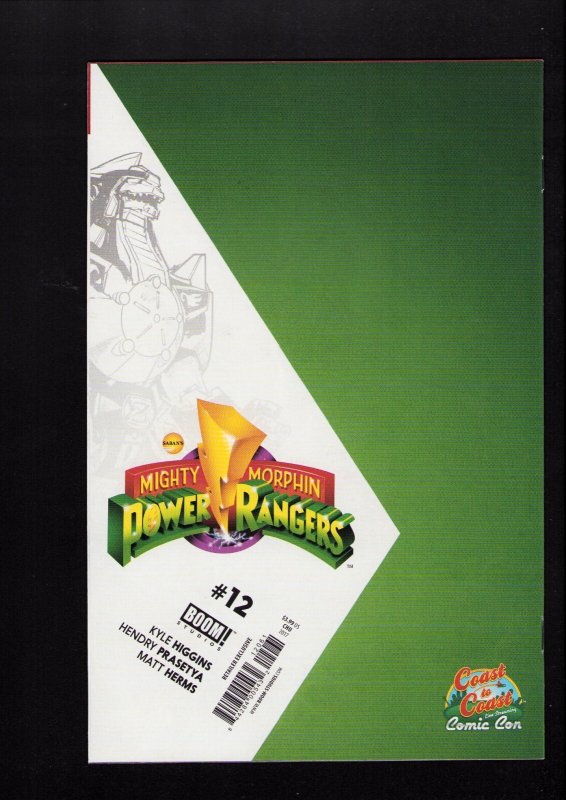 Mighty Morphin Power Rangers #12 - COAST TO COAST COMIC CON VARIANT! (9.2) 2017