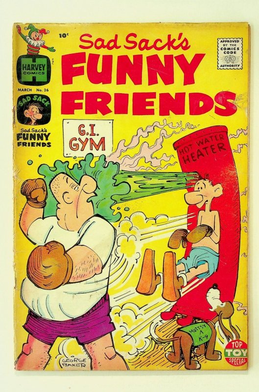 Sad Sack's Funny Friends #26 Harvey Comics George Baker 1957 Silver Age