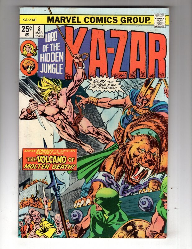 Ka-Zar #8 (1975) 7.5-8.0 Bronze Age Mighty Marvel !!! / ID#22