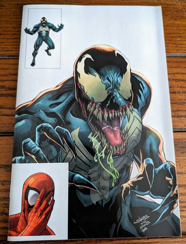 VENOM 29 WILL SLINEY COMICXPOSURE WHITE  VIRGIN VARIANT NEEDS A PRESS 