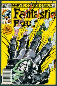 Fantastic Four 258 NM 9.4 Byrne Newsstand Edition Marvel 1983