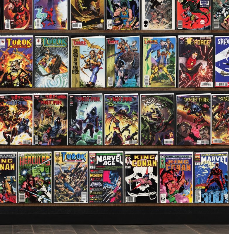 Huge Lot 140+ Comics with Turok, Dinosaur Hunter, Ultimate Spider-Man & More!