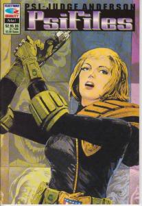 Psi-Judge Anderson: Psifiles #1 VF ; Fleetway Quality