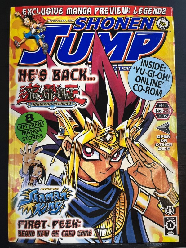 Shonen Jump #26 (Volume 3, Issue 2) February 2005 - Yu-Gi-Oh! cover (damaged)