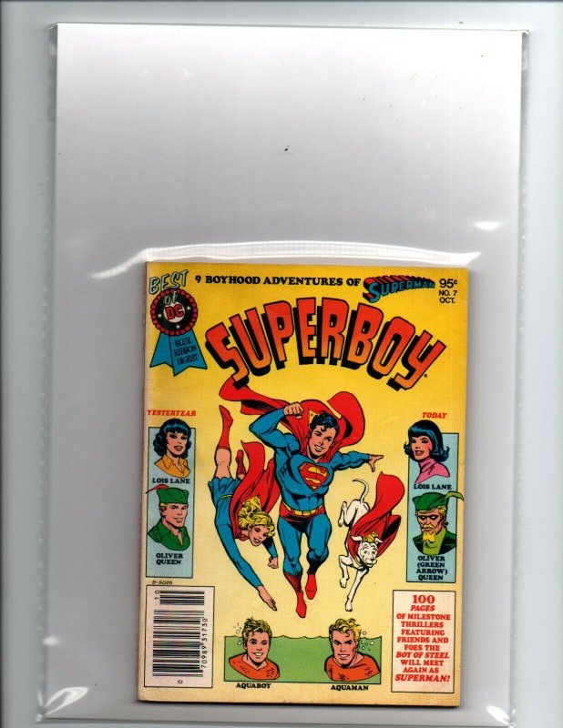 Best of Superboy NS - DC Blue Ribbon Digest #7 - Supergirl - Aquaman - 1980 - VF