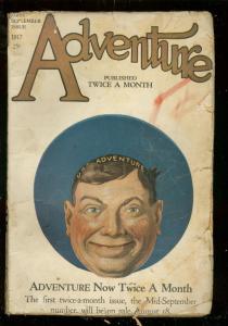 ADVENTURE PULP-SEPT 1 1917-WC TUTTLE-J ALLAN DUNN--RARE G