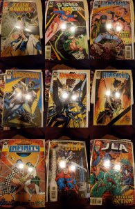 Lot of 9 Comics (See Description) Hawkworld, Flash Gordon, Green Lantern, Haw...