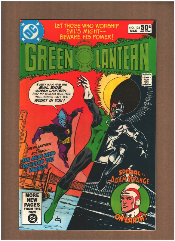 Green Lantern #138 DC Comics 1981 Marv Wolfman ADAM STRANGE ECLIPSO VF+ 8.5