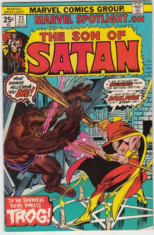 Marvel Spotlight on Son of Satan #23 (Aug-75) VF/NM High-Grade Son of Satan (...