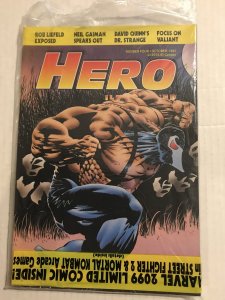 Hero Illustrated #4 Magazine : 10/93 NM; in bag with card & 2099 Limited Ashcan