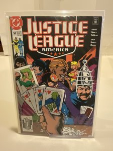 Justice League America #43 1990 9.0 (our highest grade) Adam Hughes Art!