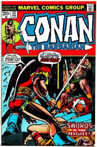 CONAN THE BARBARIAN #23 & 24 (1973) 8.0 VF 1st RED SONJA! Last Barry Smith!