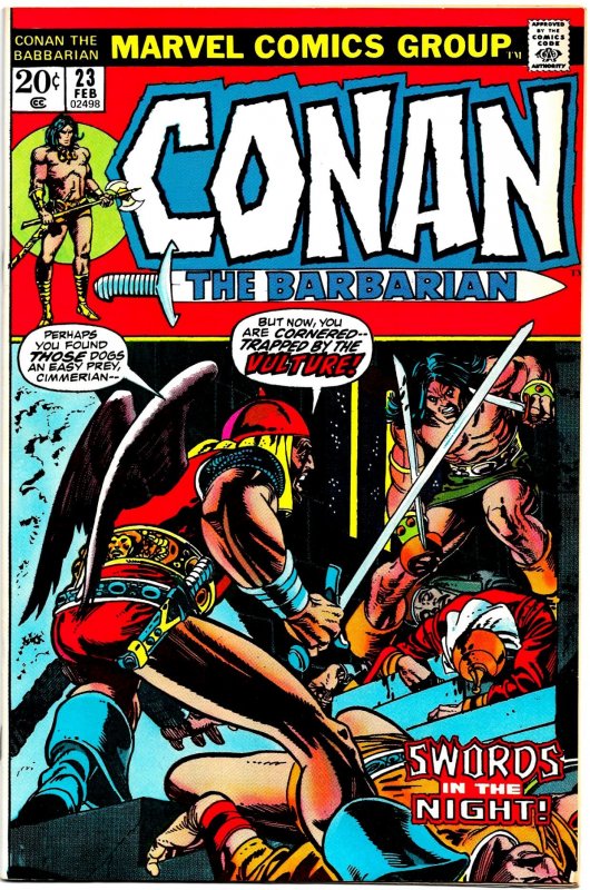 CONAN THE BARBARIAN #23 & 24 (1973) 8.0 VF 1st RED SONJA! Last Barry Smith!