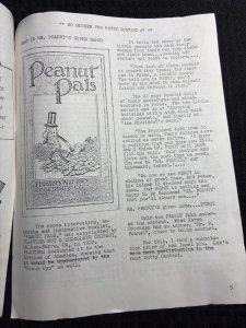 1979 PEANUT PALS PAPERS Fanzine Vol. 1 #2 FN 6.0 Planters Peanuts Memorabilia