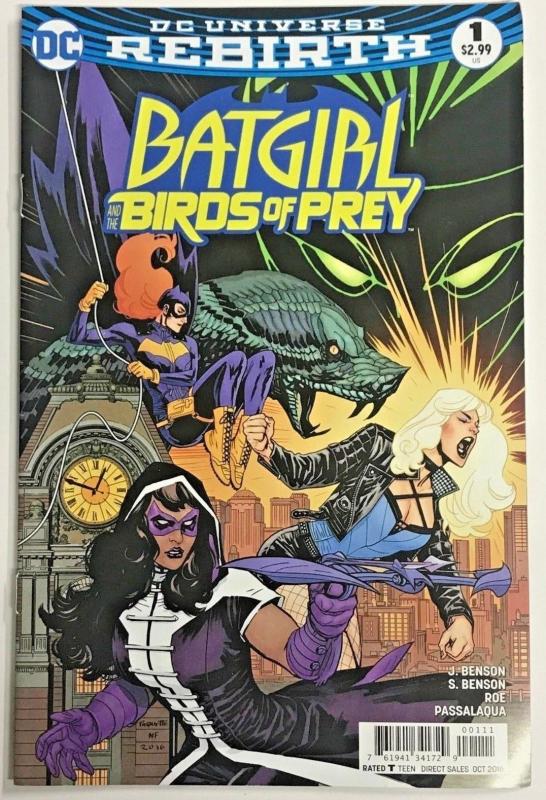 BATGIRL & THE BIRDS OF PREY#1 VF/NM 2016 DC UNIVERSE REBIRTH  