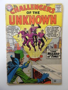 Challengers of the Unknown #4  (1958) GD Condition see description for condition