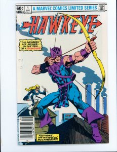 Hawkeye #1 (1983) Newsstand origin of Hawkeye & Mockingbird (how they met)