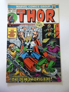 Thor #213 VG Condition moisture stain bc