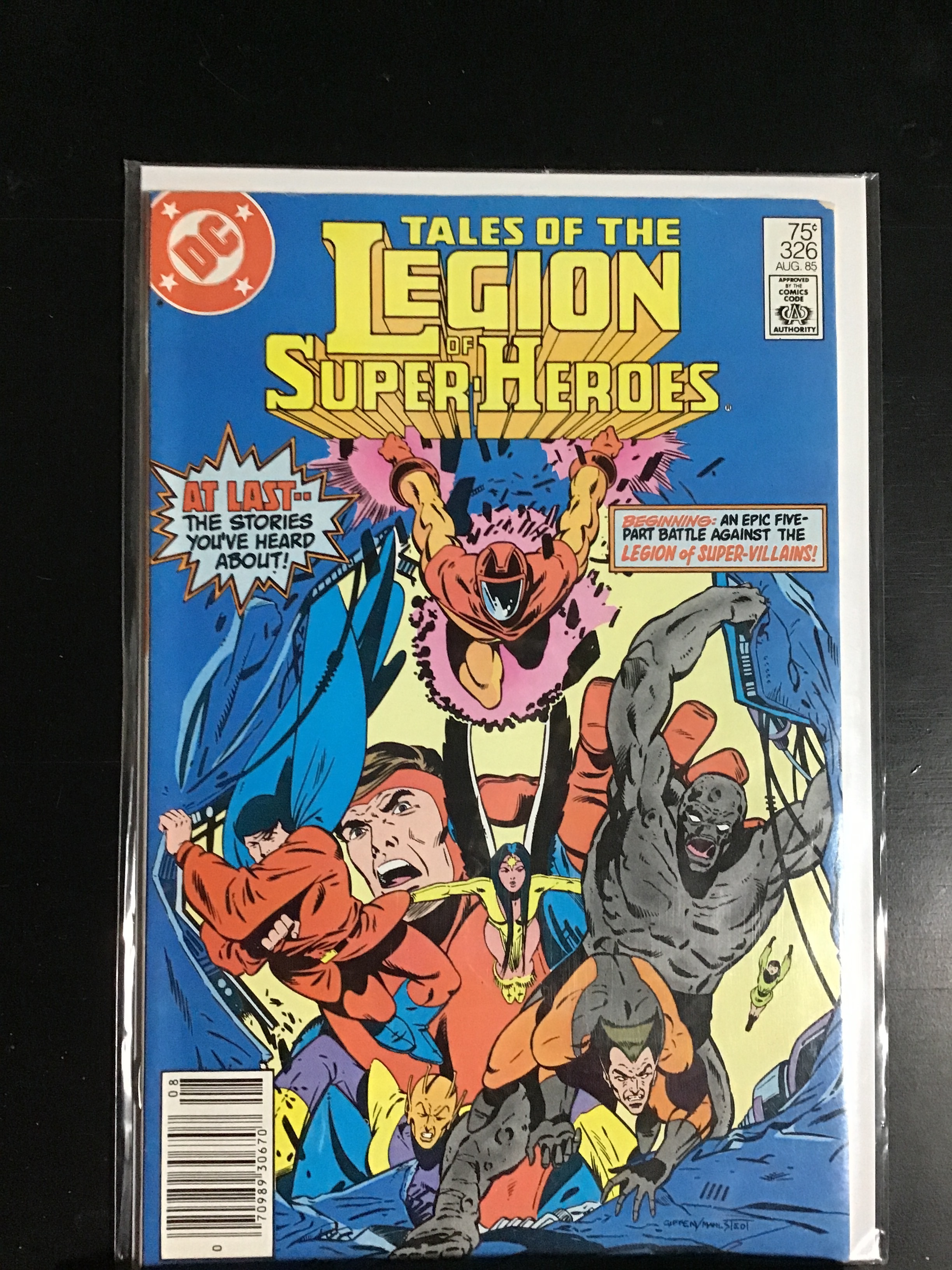 Tales of the Legion of SuperHeroes 326 Newsstand Edition (1985