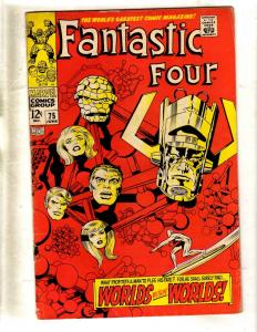 Fantastic Four # 75 FN- Marvel Comic Book Thing Human Torch Dr. Doom Mr Fan J330
